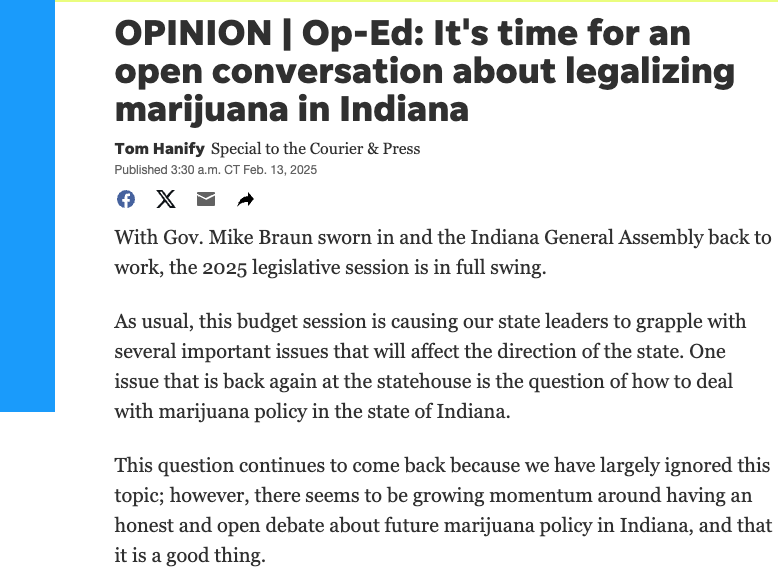 OPINION | Op-Ed: It’s time for an open conversation about legalizing marijuana in Indiana
